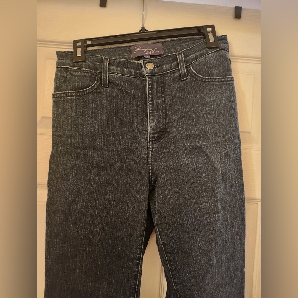 NYDJ Dark Gray Flare Jeans